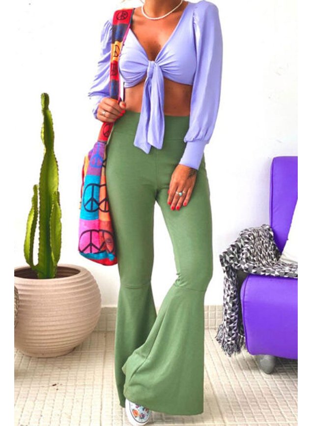 calca flare moletim oliva 4