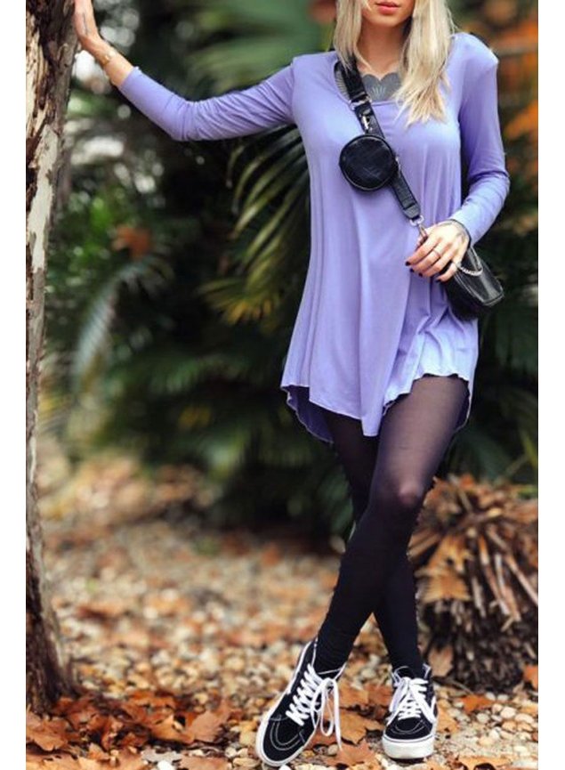 vestido bata manga longa lavanda 2