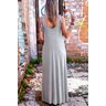 vestido longo cinza mescla kombi 3
