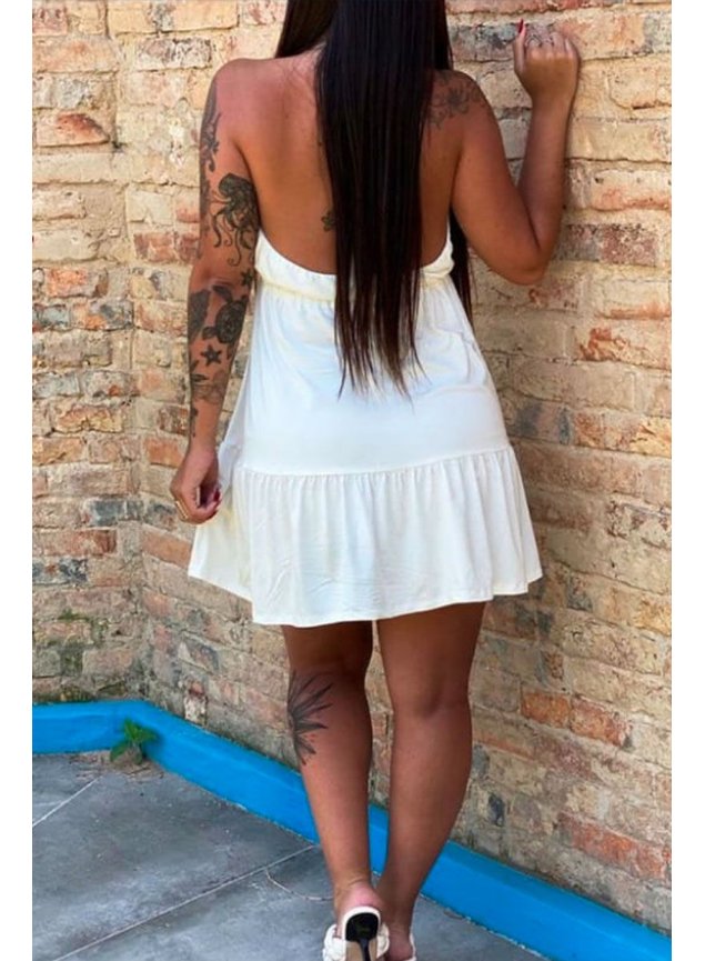 vestido curto boho off white 5