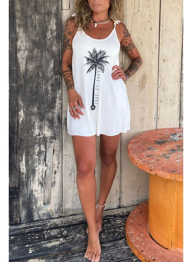 vestido curto off coqueiro