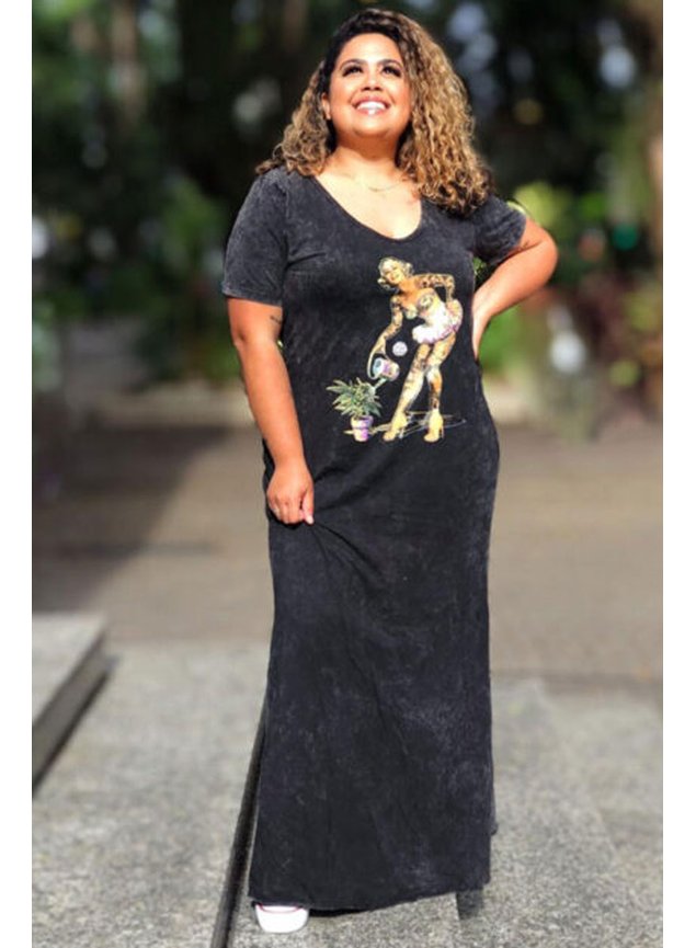 vestido longo estonado pin up 4