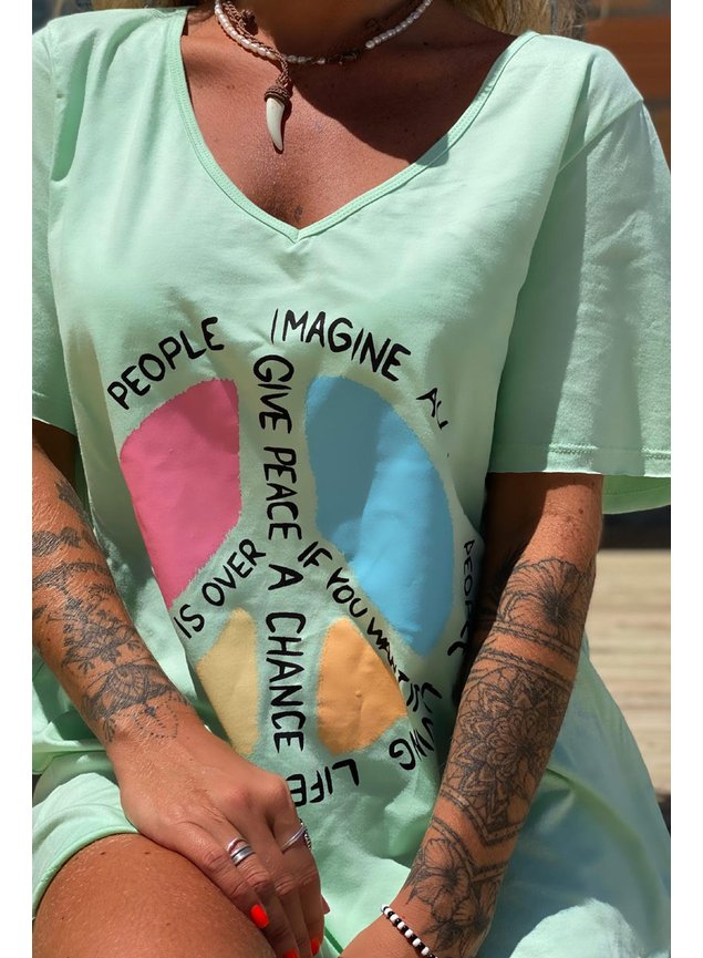 vestido curto verde imagine 1