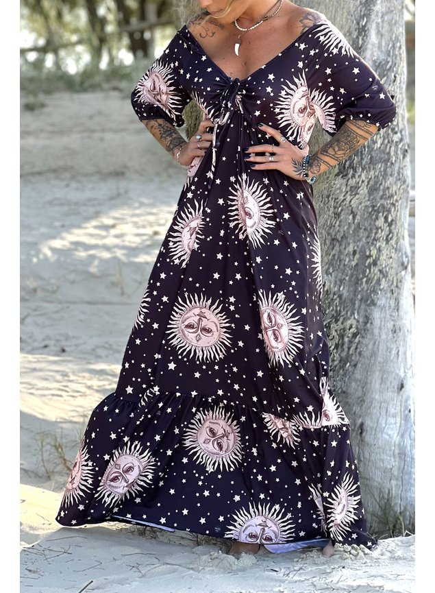 vestido longo ciganinha sol 1