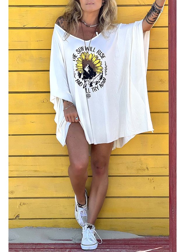 kaftan off girassol