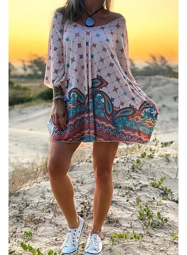 kaftan ethnic frente