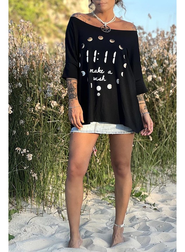 blusa ampla manga preta 11 11