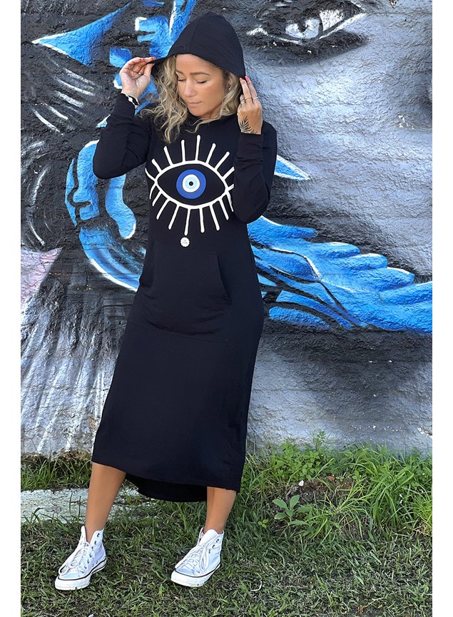 vestido mid olho grego