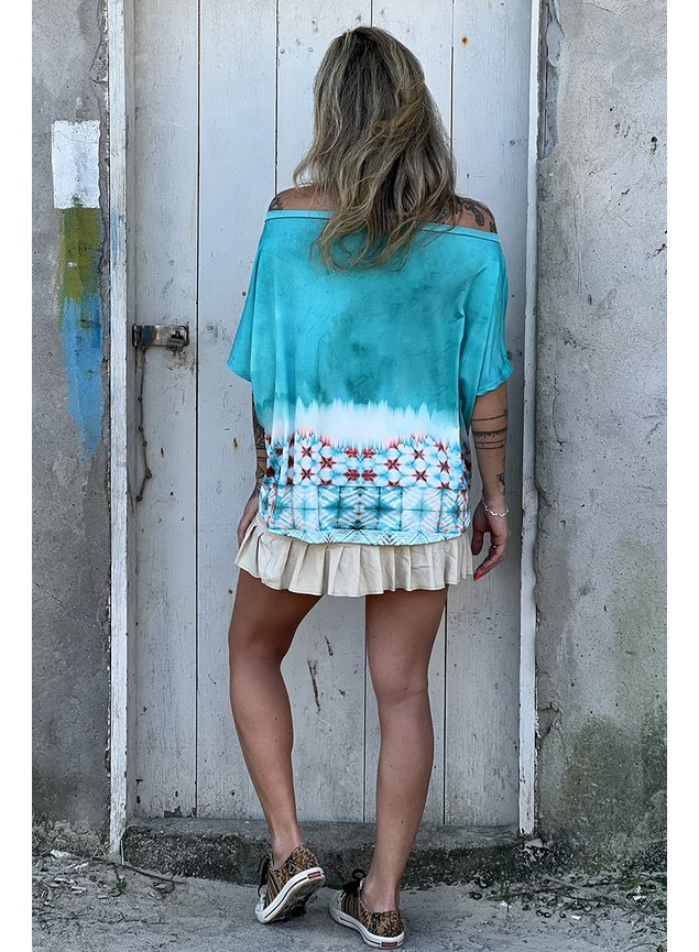 Dye Sweatshirt Outfits Con Blusas Tie Dye BLUSA DECOTE V TIE DYE