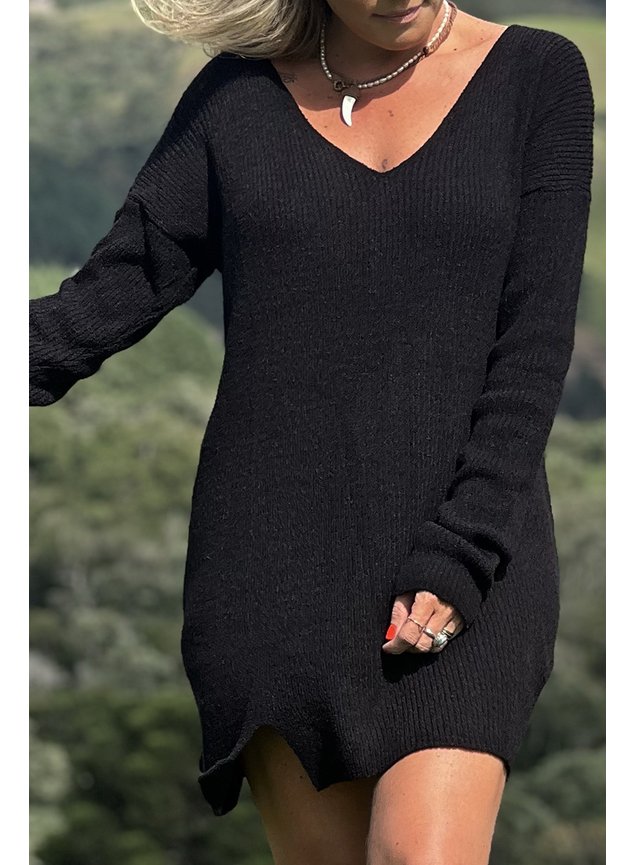 vestido tricot iris preto 3