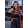 top cropped ciganinha preto