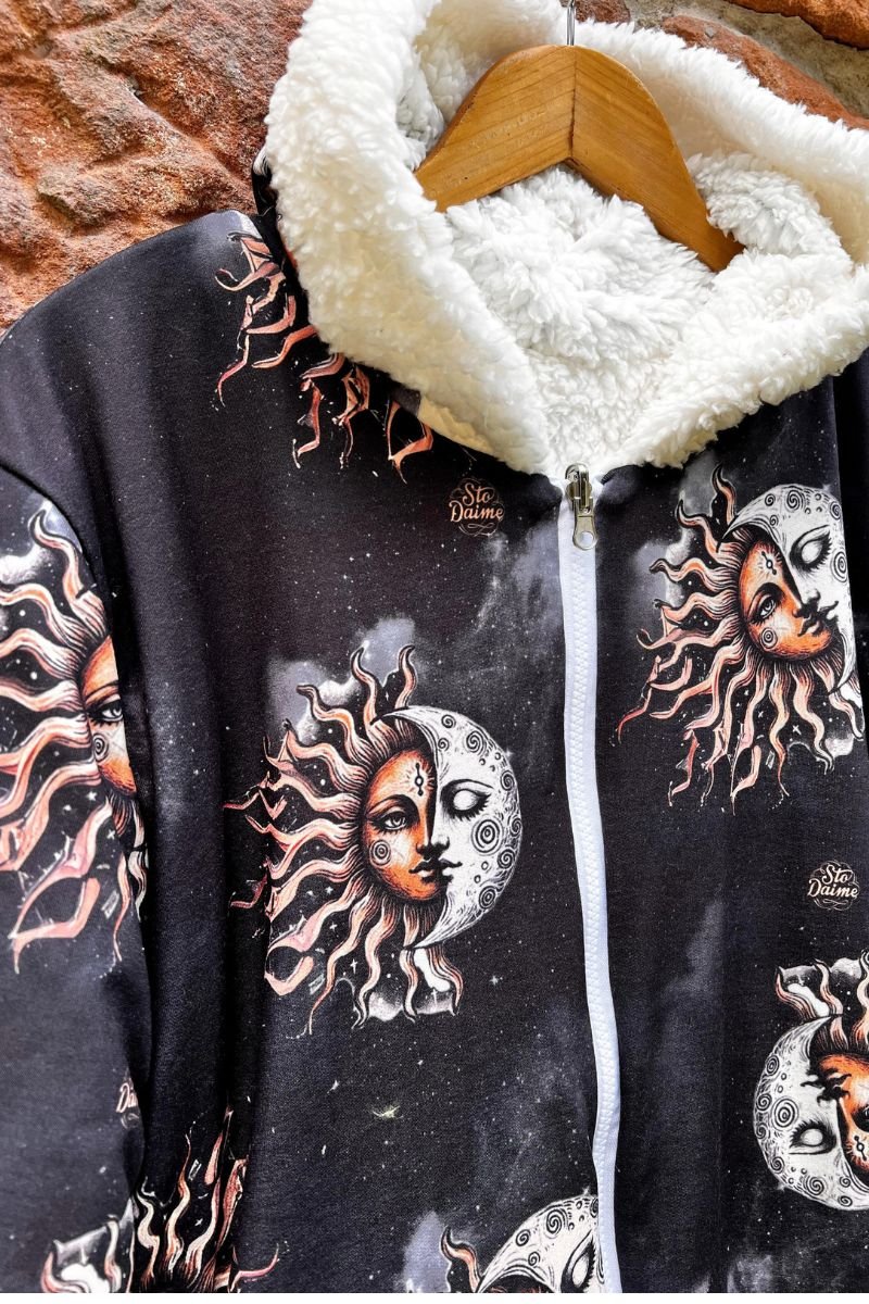 Casaco Teddy 2 em 1 Branco Sinergia Cósmica