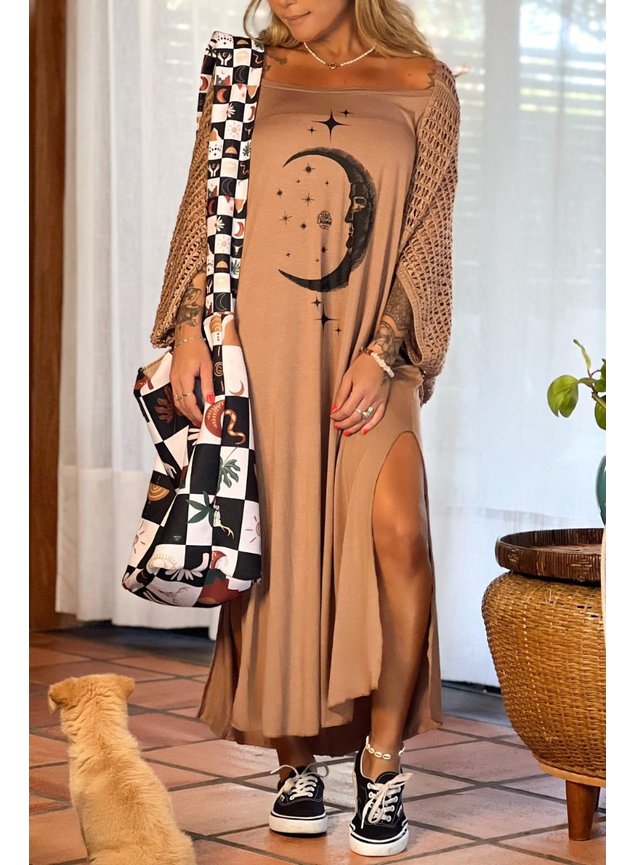 vestido midi canoa amendoa moon 3