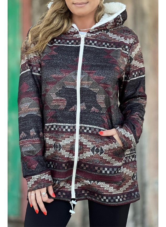 casaco fleece estampado 2
