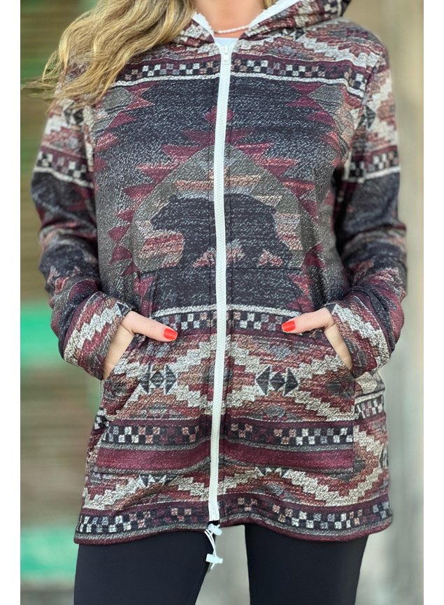 casaco fleece estampado 3