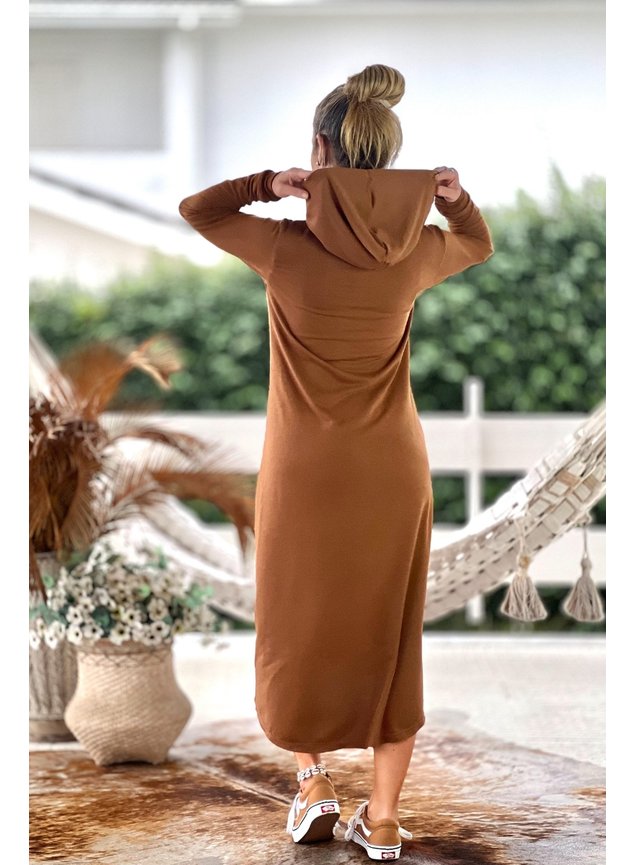 vestido midi amendoa coqueiro