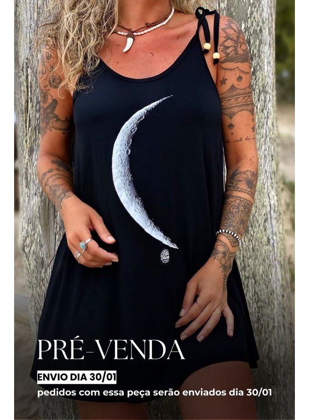 pre venda vestido curto moon